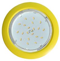 Светильник встраиваемый Ecola GX53 220В Желтый 106х90х35мм картинка 